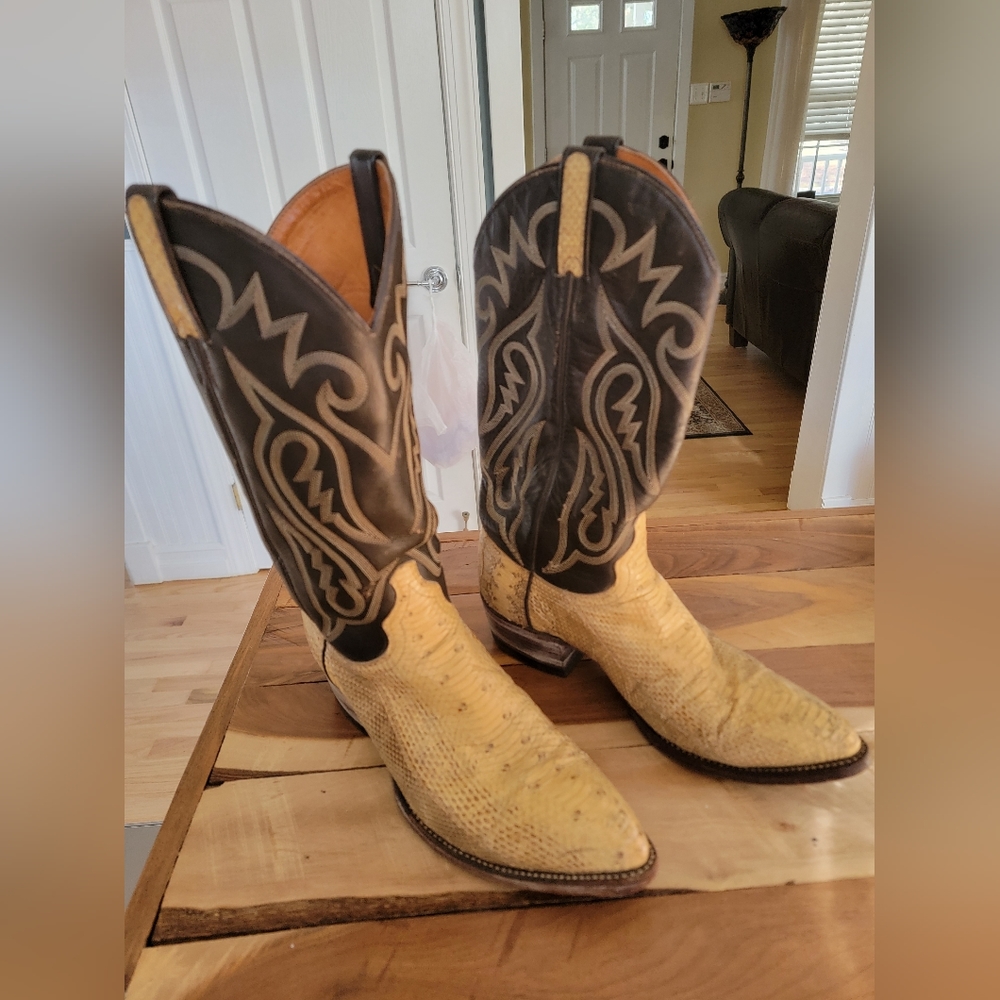 Vintage Chisholm Genuine Snakeskin Boots